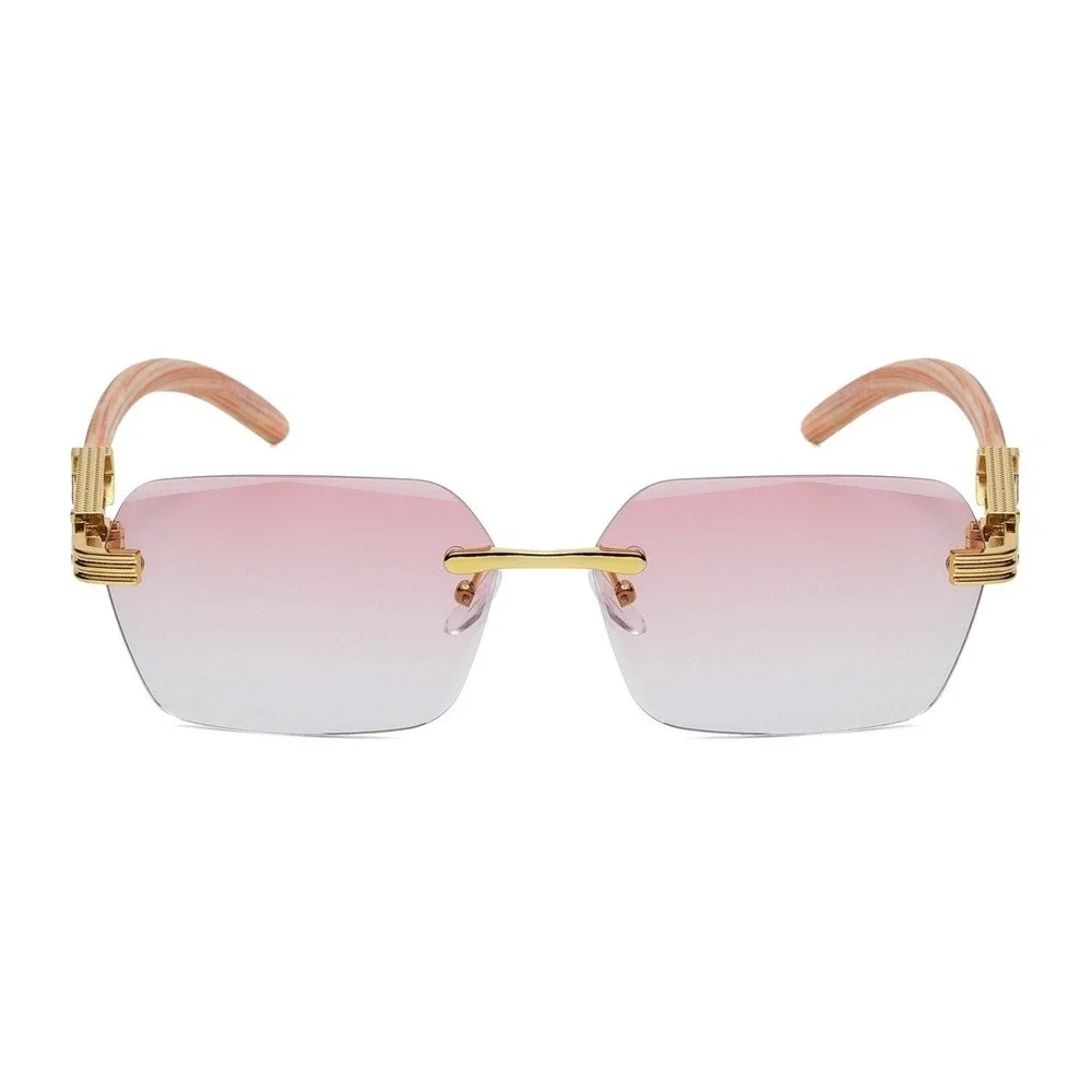 Classy Women Fashion Sunglasses‎ Female Square Gold Frame Trendy Eyewear Ladys